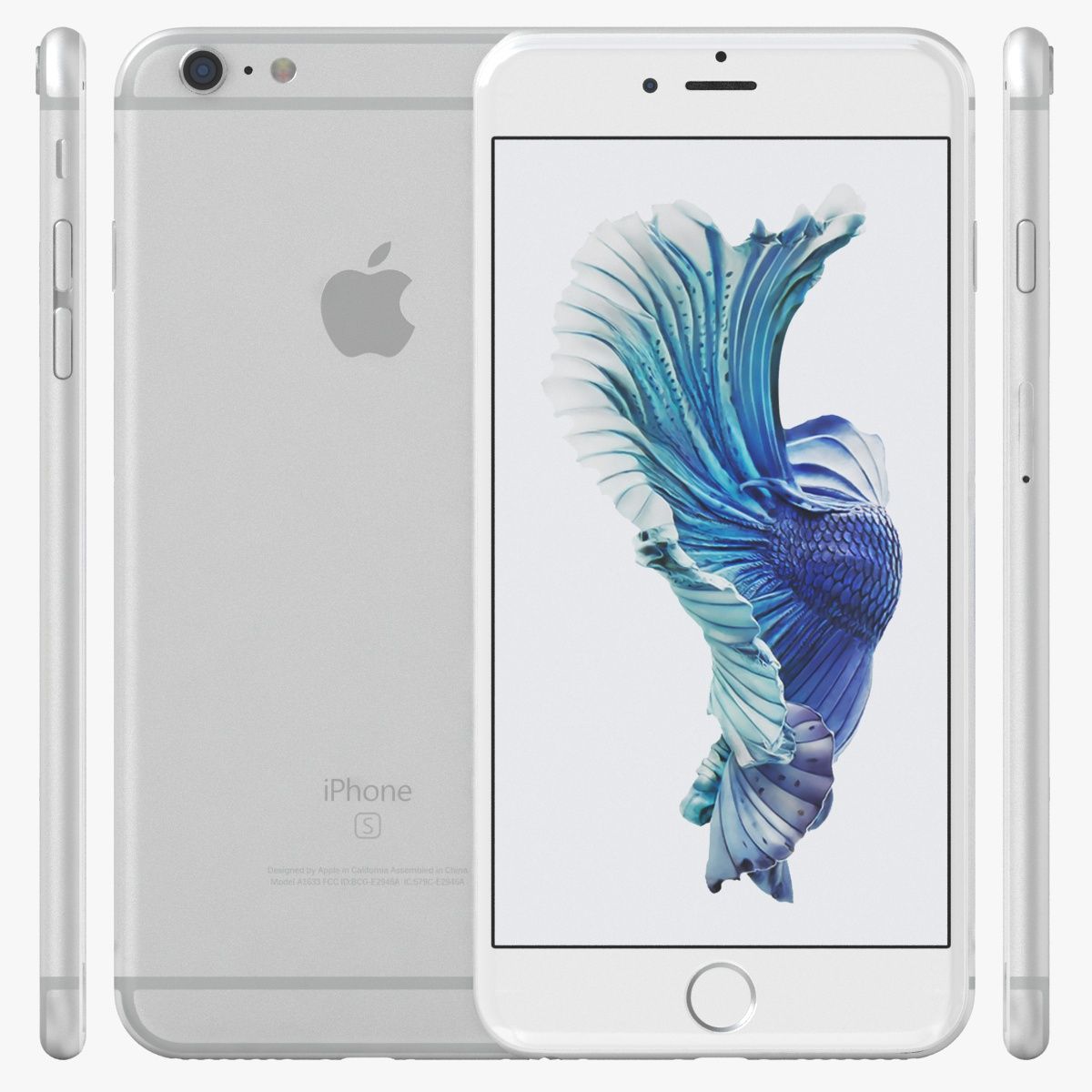 iPhone 6S Plus argento 3d model