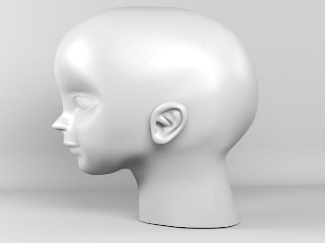 頭 royalty-free 3d model - Preview no. 2