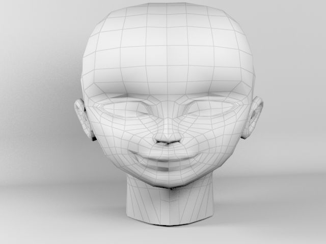 頭 royalty-free 3d model - Preview no. 8