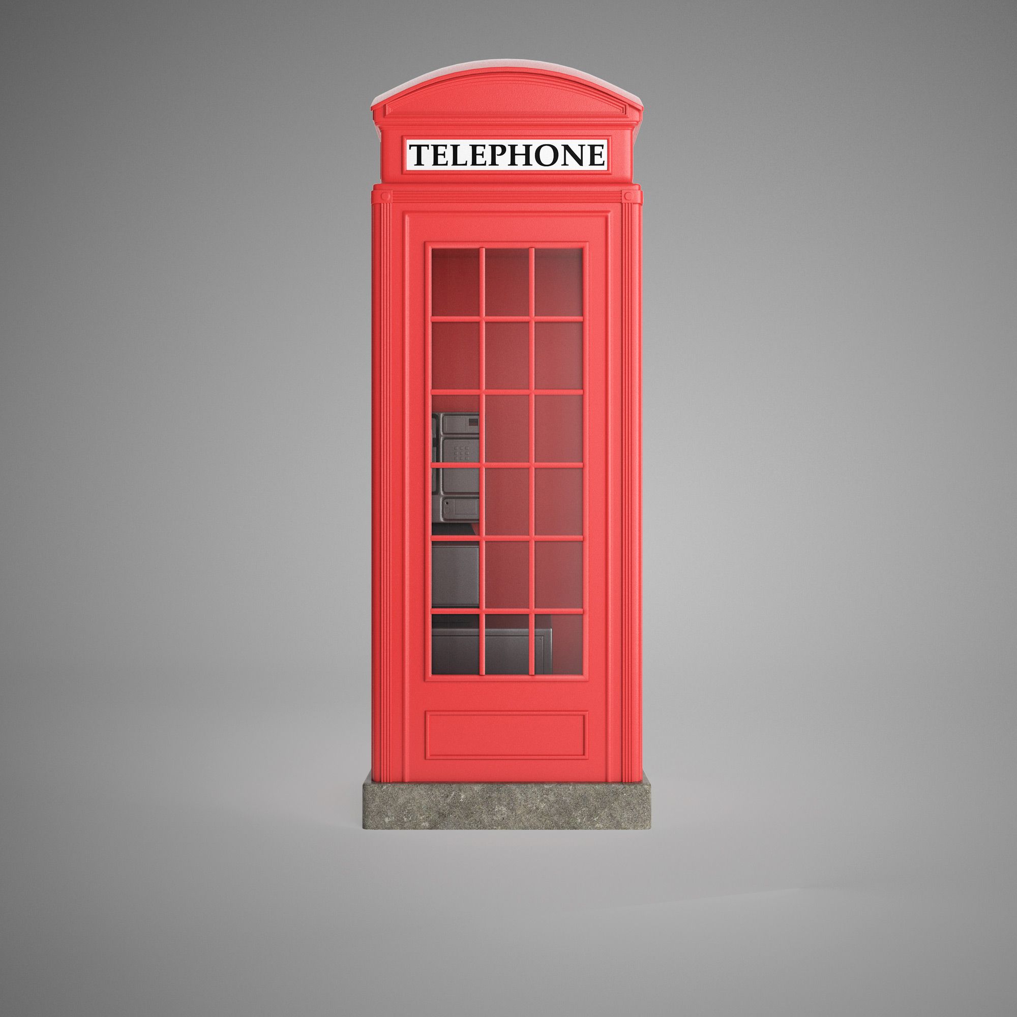 Cabine téléphonique 3d model