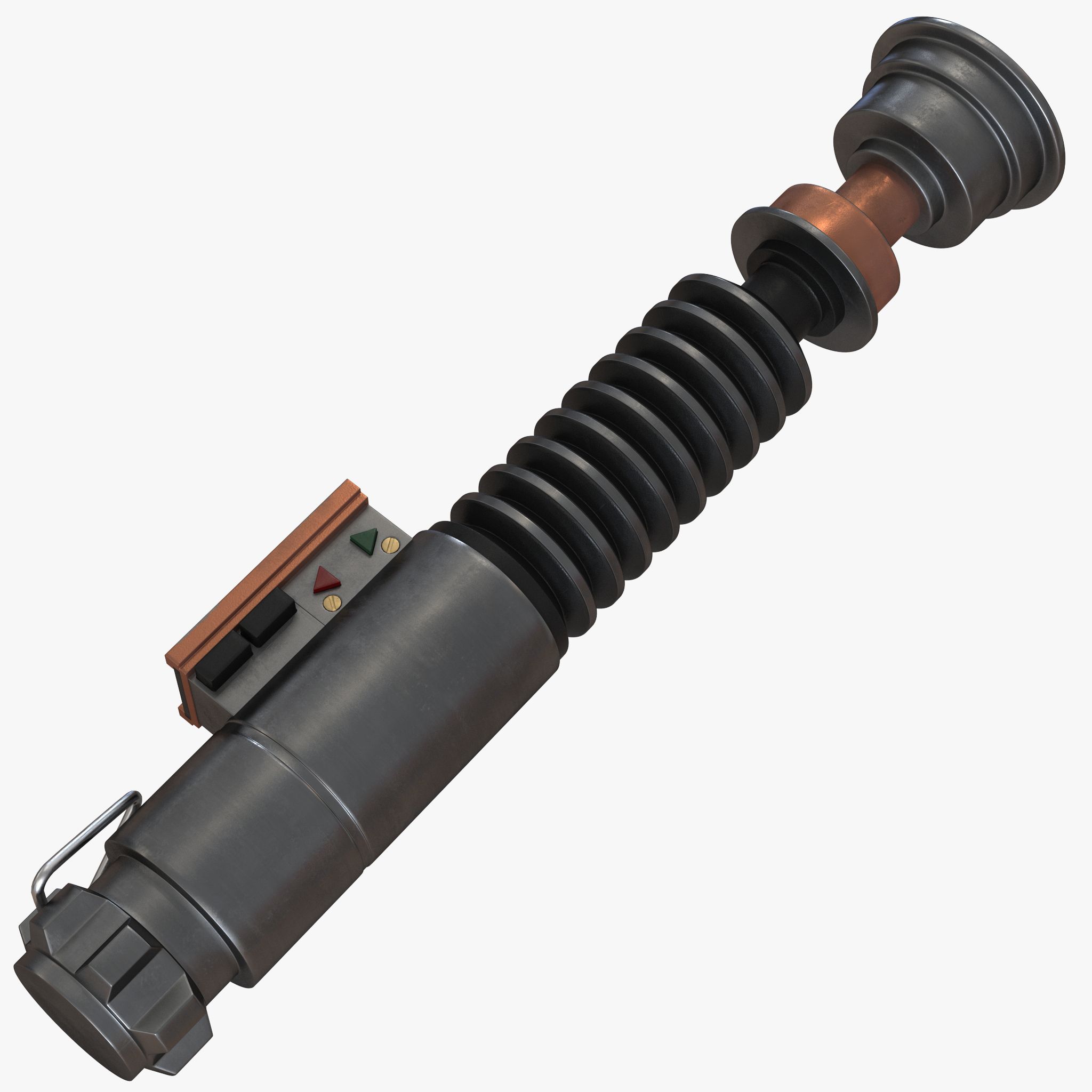 Luke Skywalker Lightsaber 2 Используется 3D модель 3d model