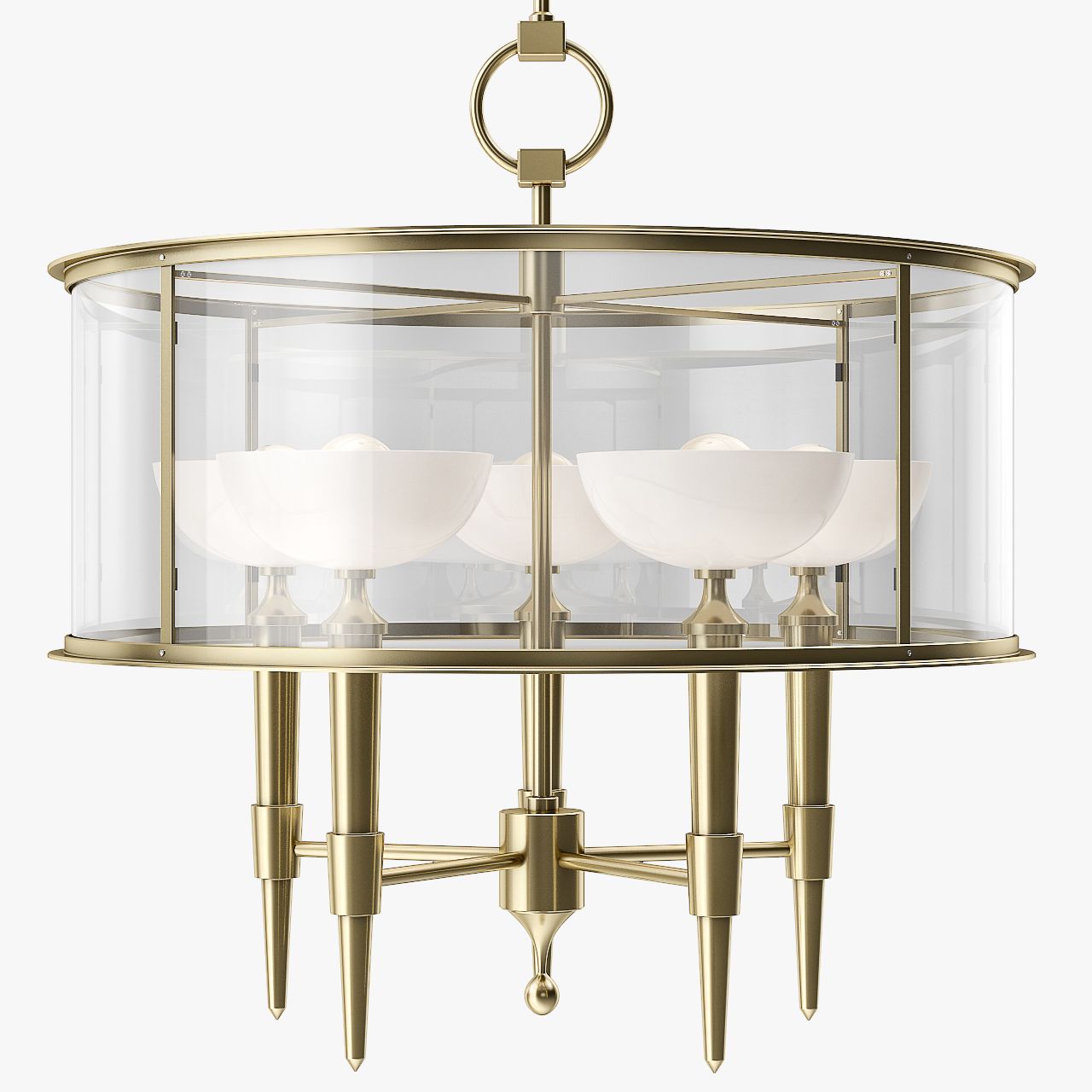 Baker Coupelle Chandelier - Five Arm 3d model