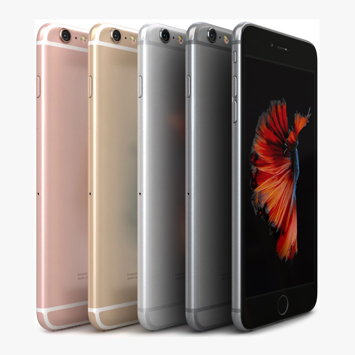 Apple iPhone 6s Plus All Color 3d model