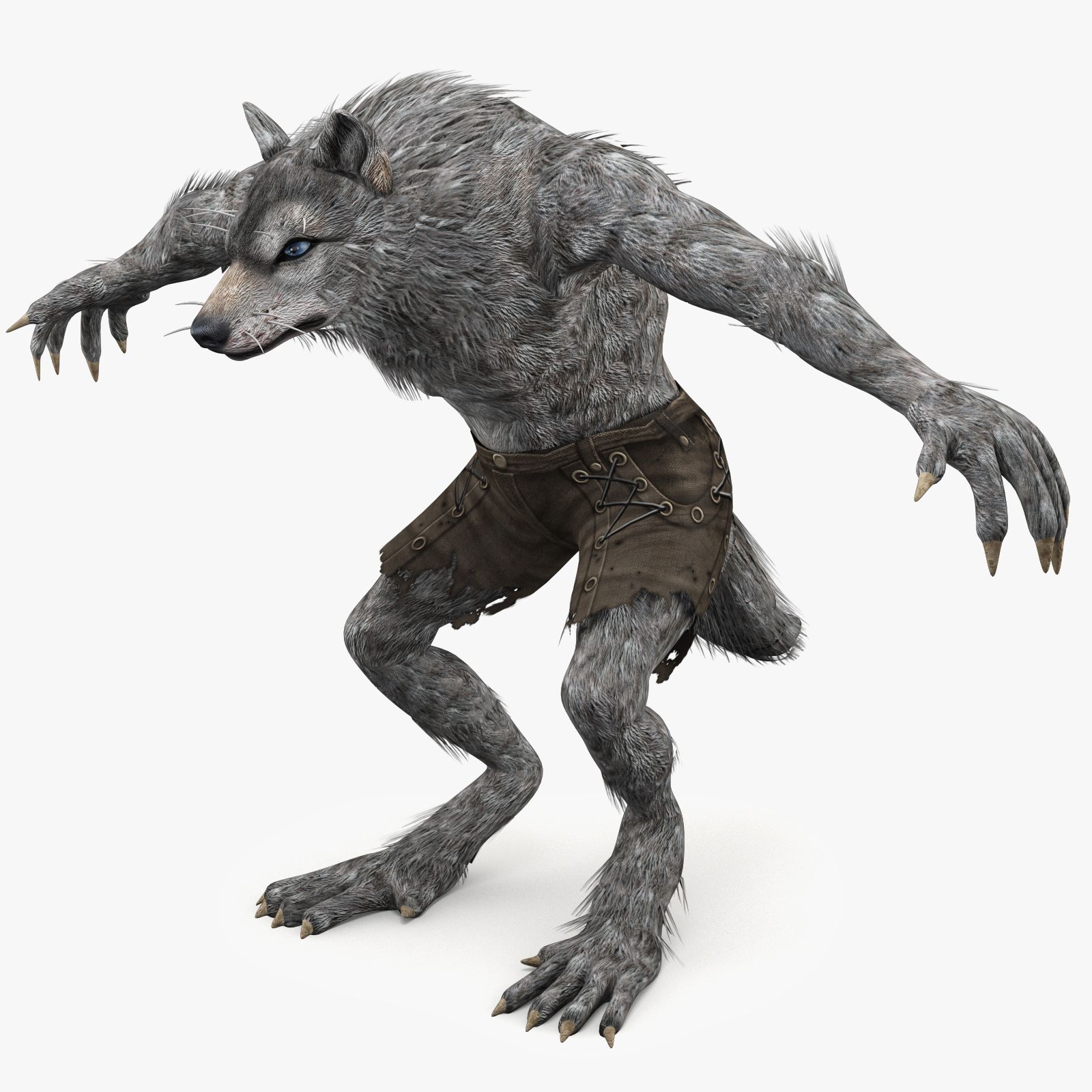 Hombre-lobo modelo 3d