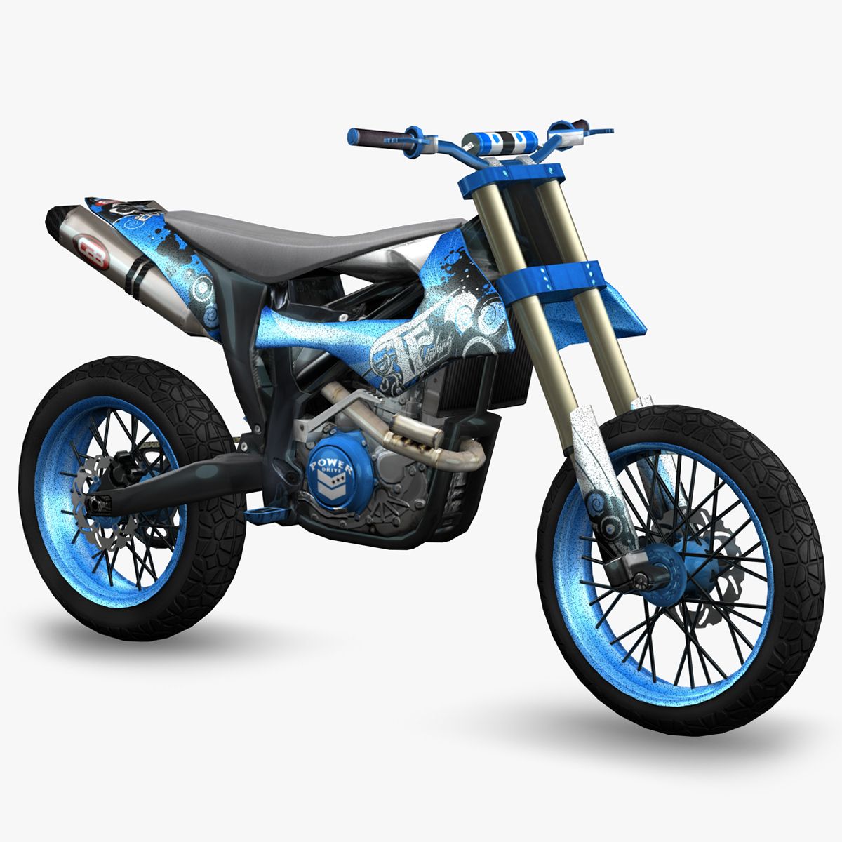 Dreckiges Fahrrad 3d model