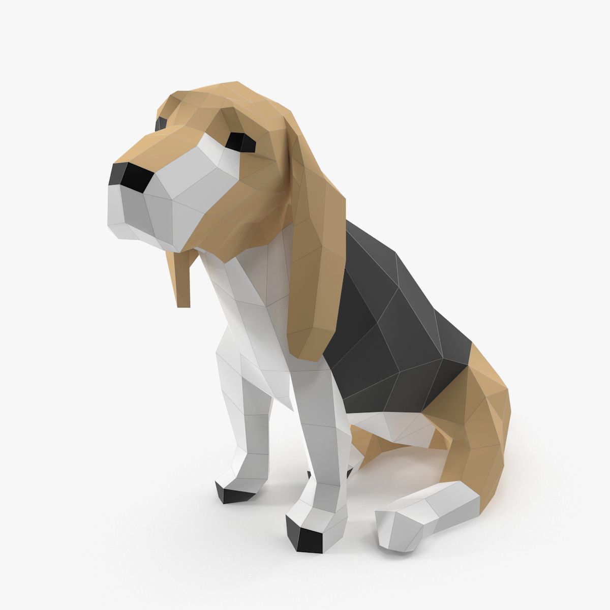 Dog Paper 3d model