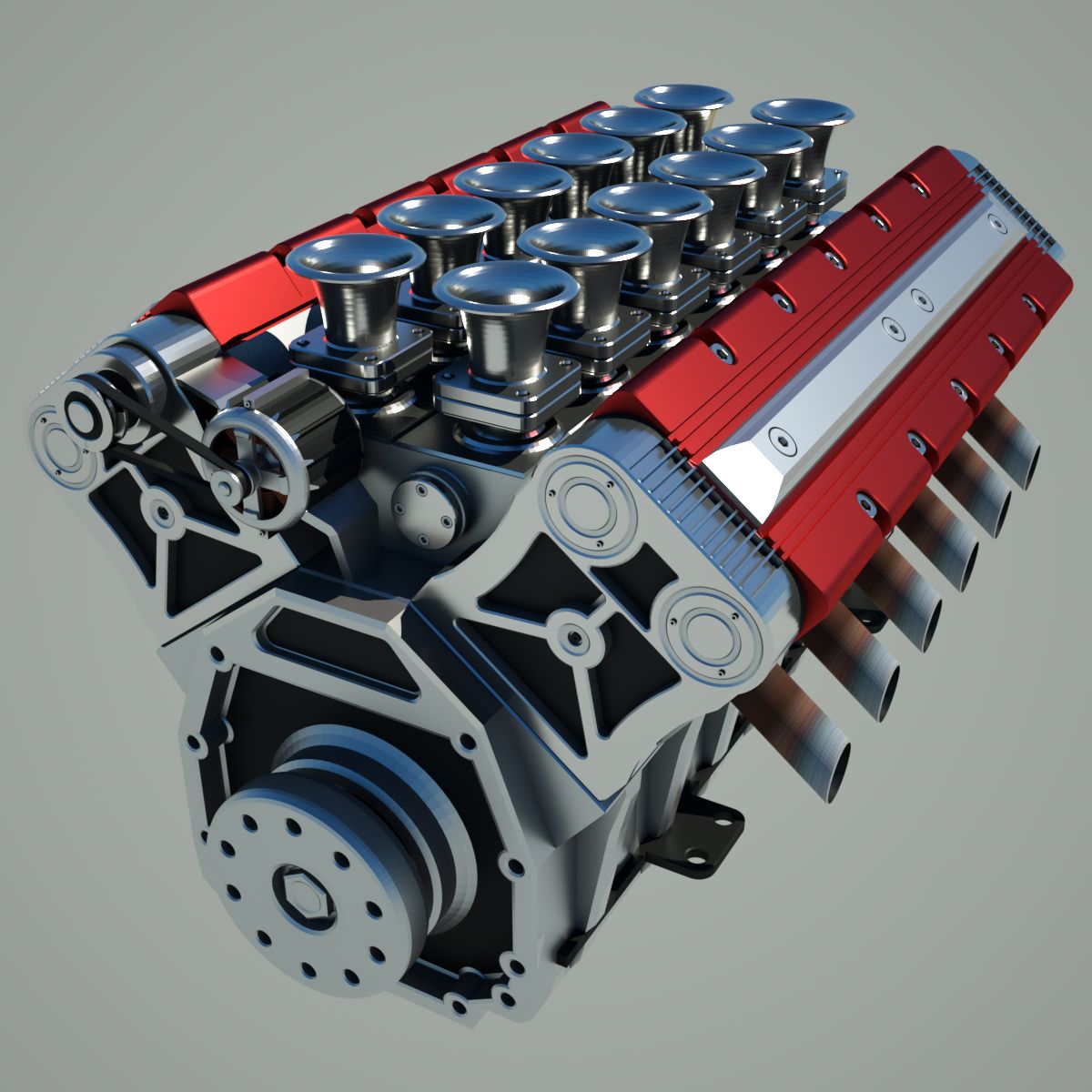 Motore V12 3d model