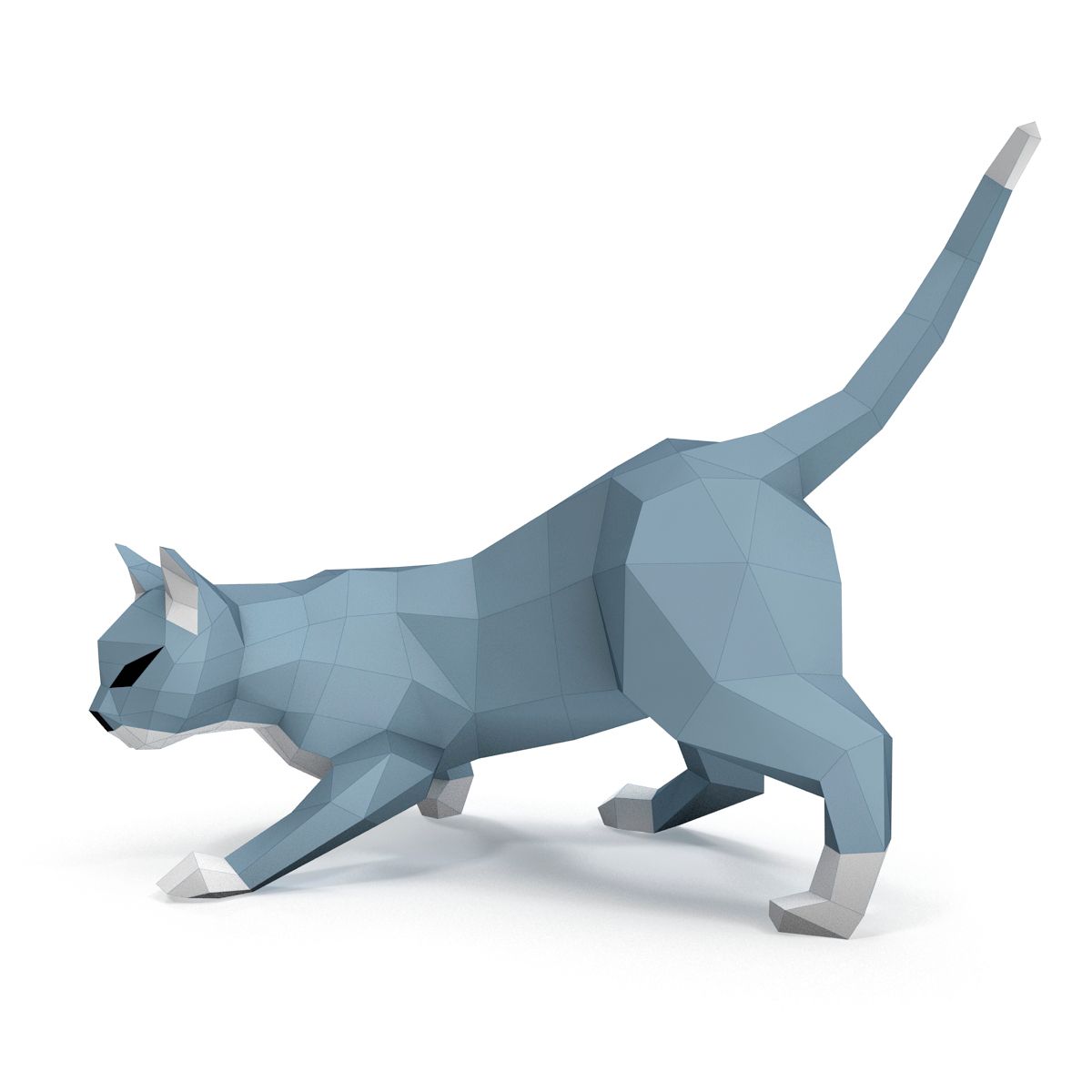 Papier de chat de chasse 3d model