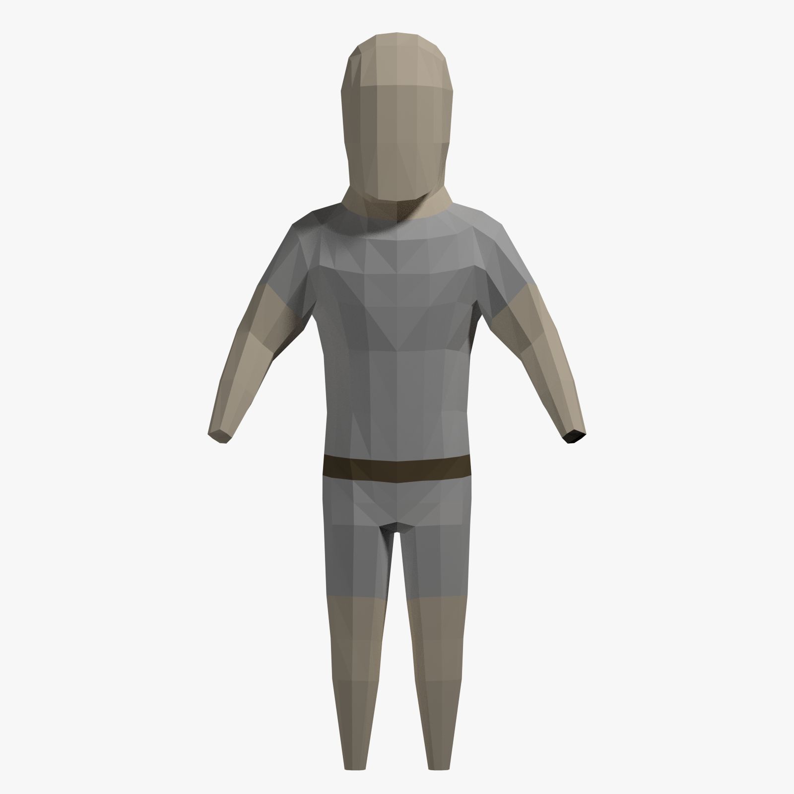 Carattere Low Poly 3d model