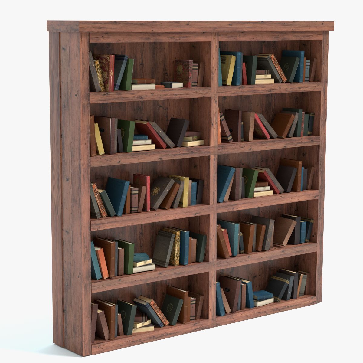 Oude boekenplank 3d model