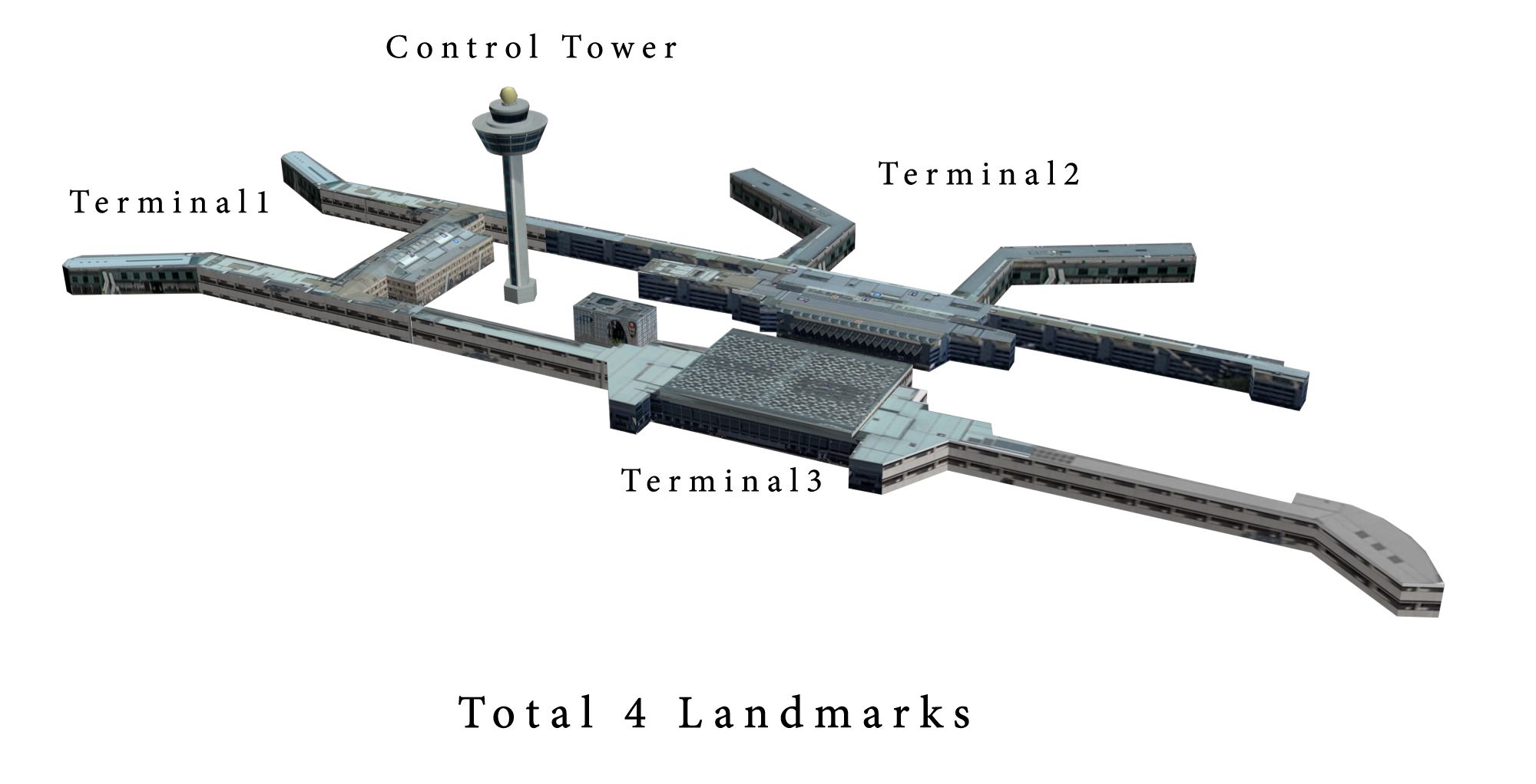 Aeroporto di Changi 3d model