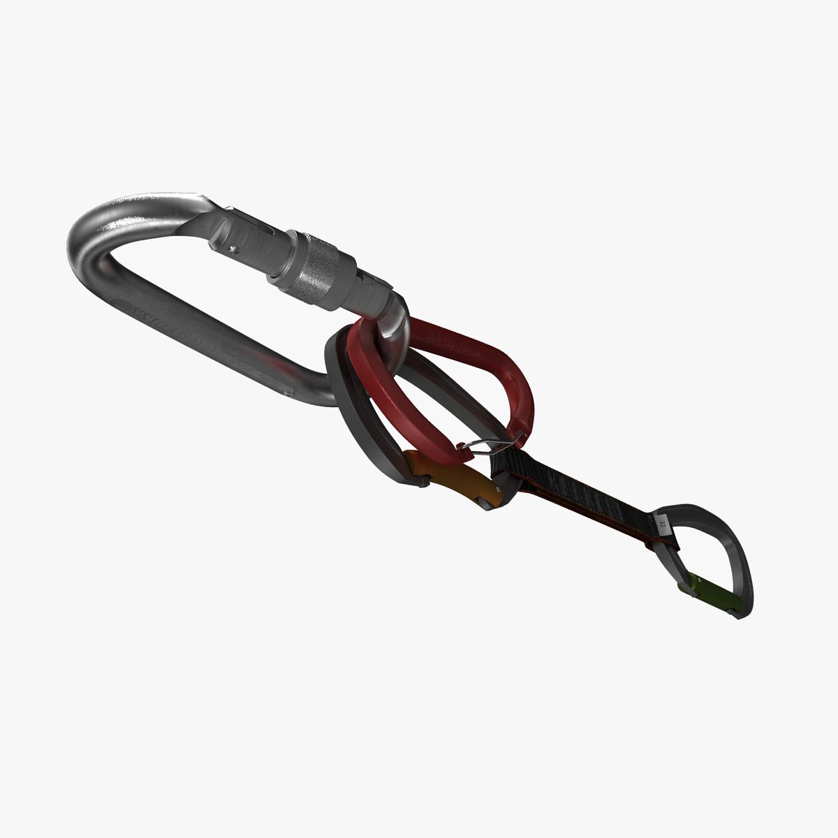 Climbing Carabiners 3d model