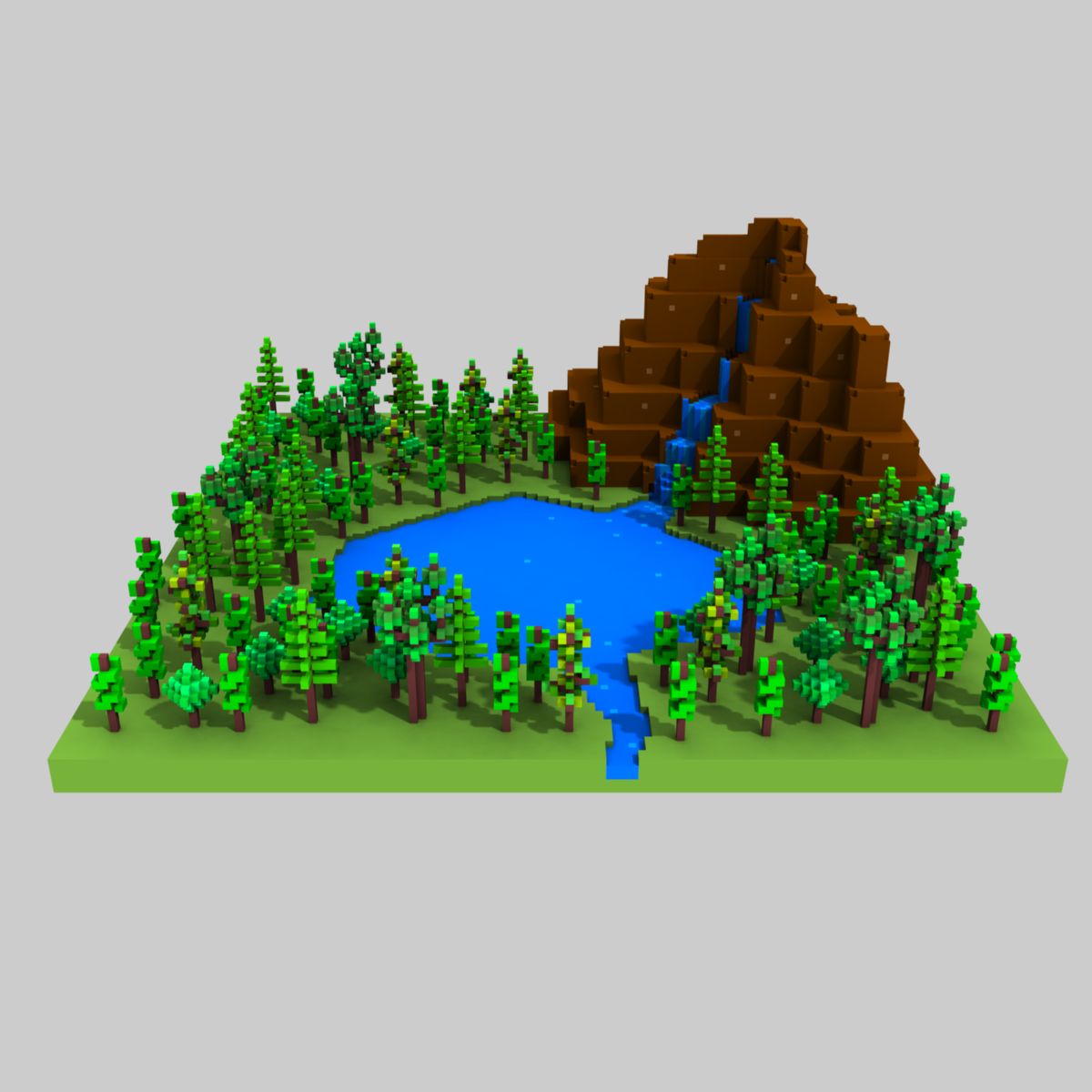 Forest Scene 3d model