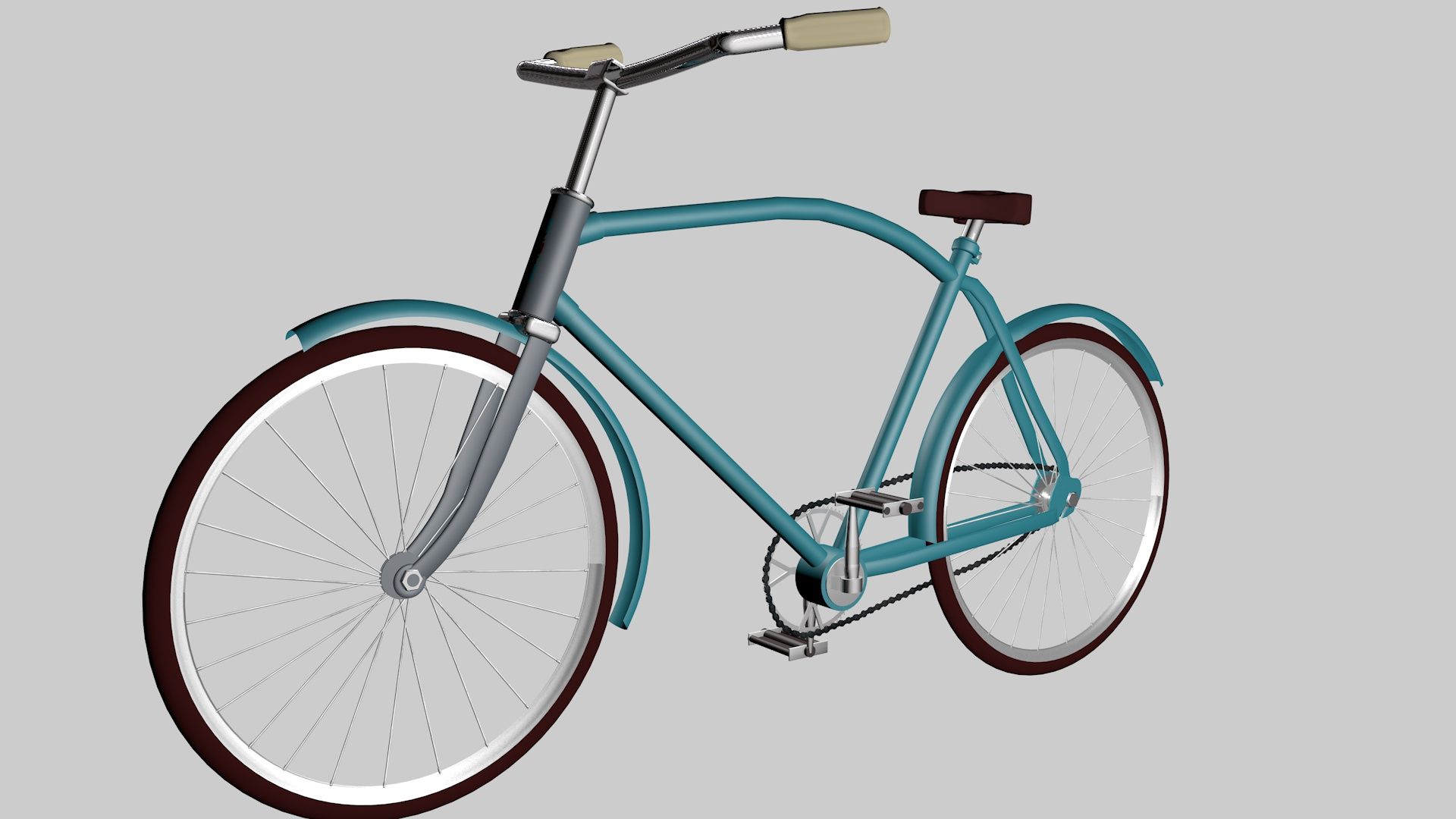 Bicicletta russa Eaglet royalty-free 3d model - Preview no. 2