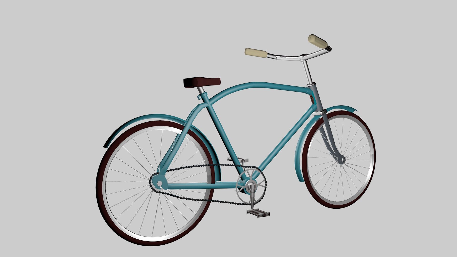 Bicicletta russa Eaglet royalty-free 3d model - Preview no. 4