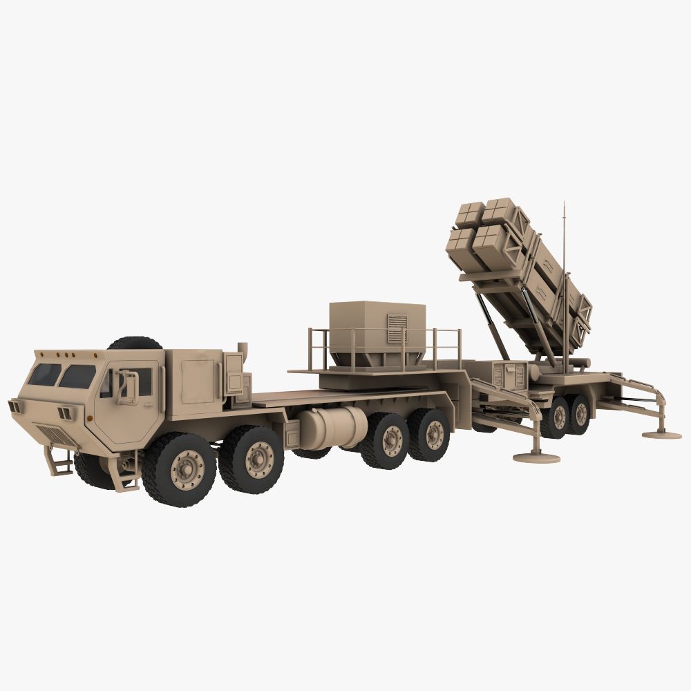 hemtt med patriot system 3d model