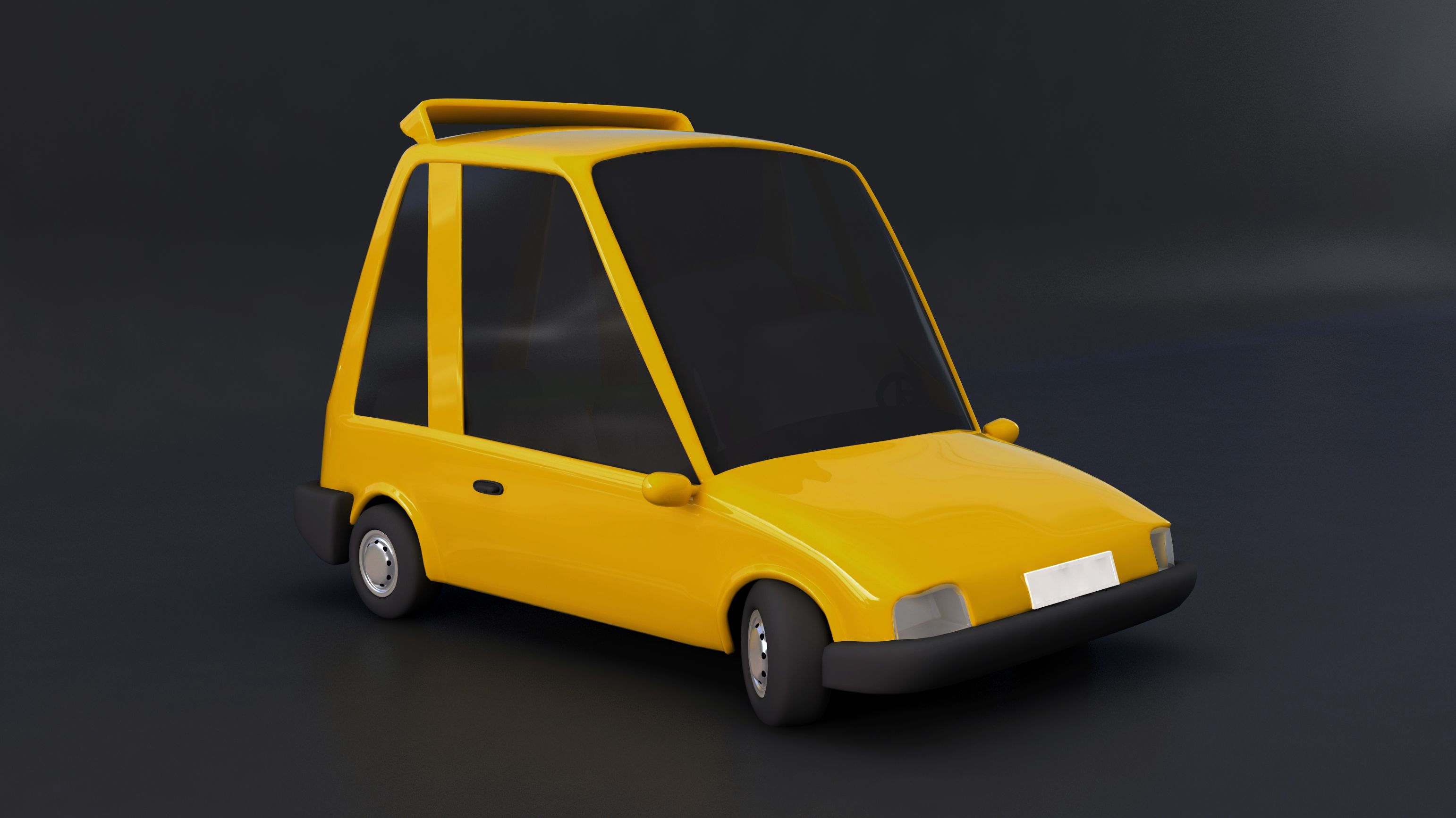 Carro dos desenhos animados 3d model