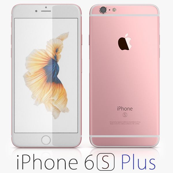 iPhone 6S Plus oro rosa 3d model