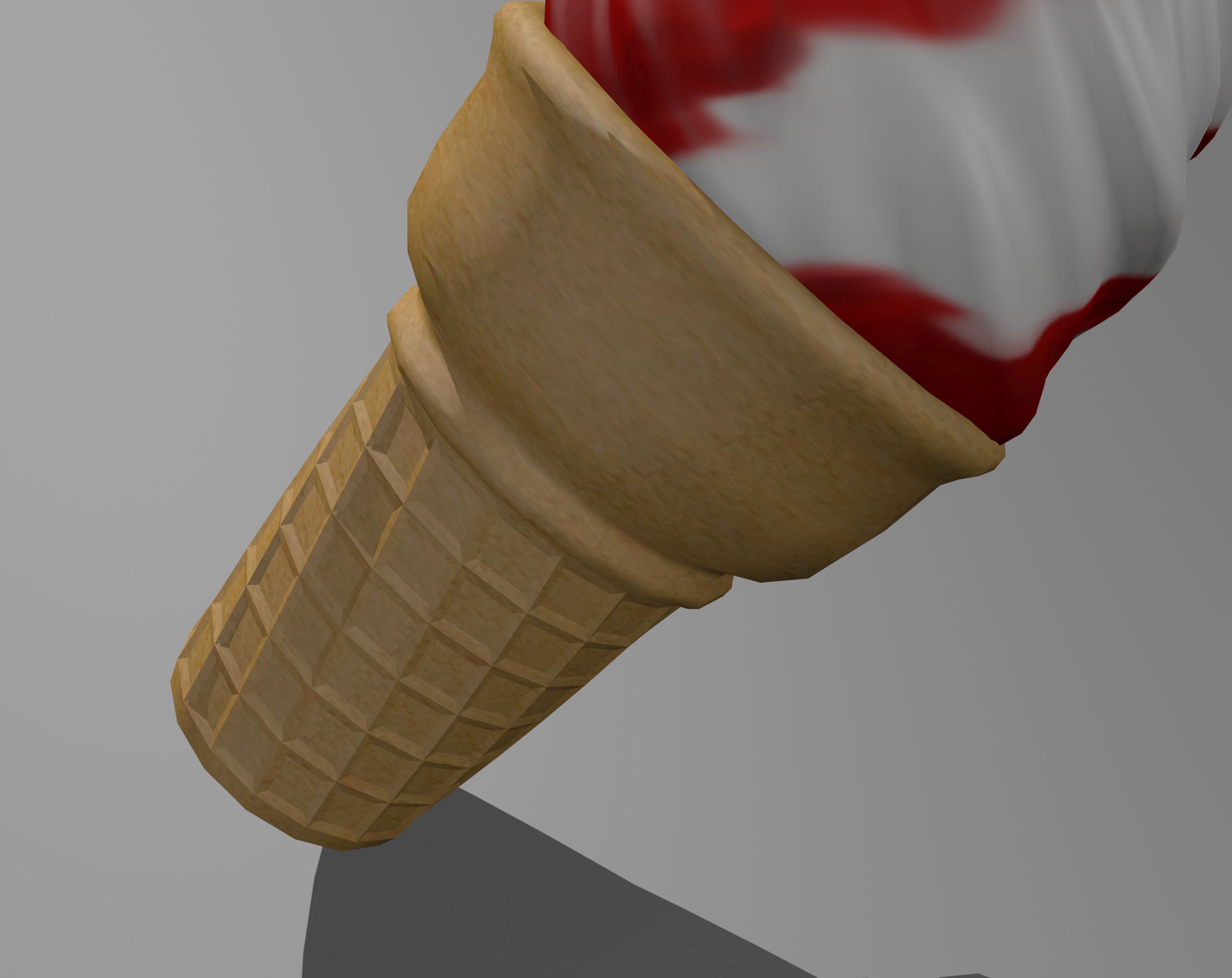 Dondurma külahı royalty-free 3d model - Preview no. 5