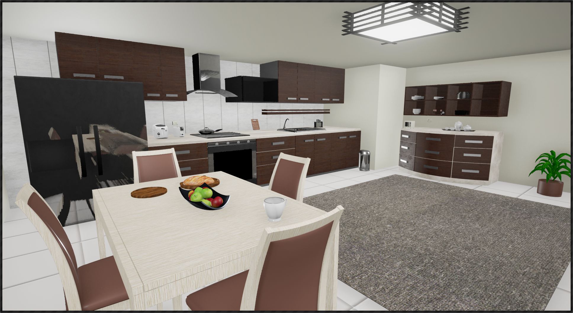 Modern Kitchen 3d model