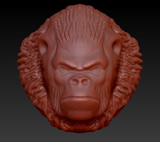 Gorilla huvudet 3d model