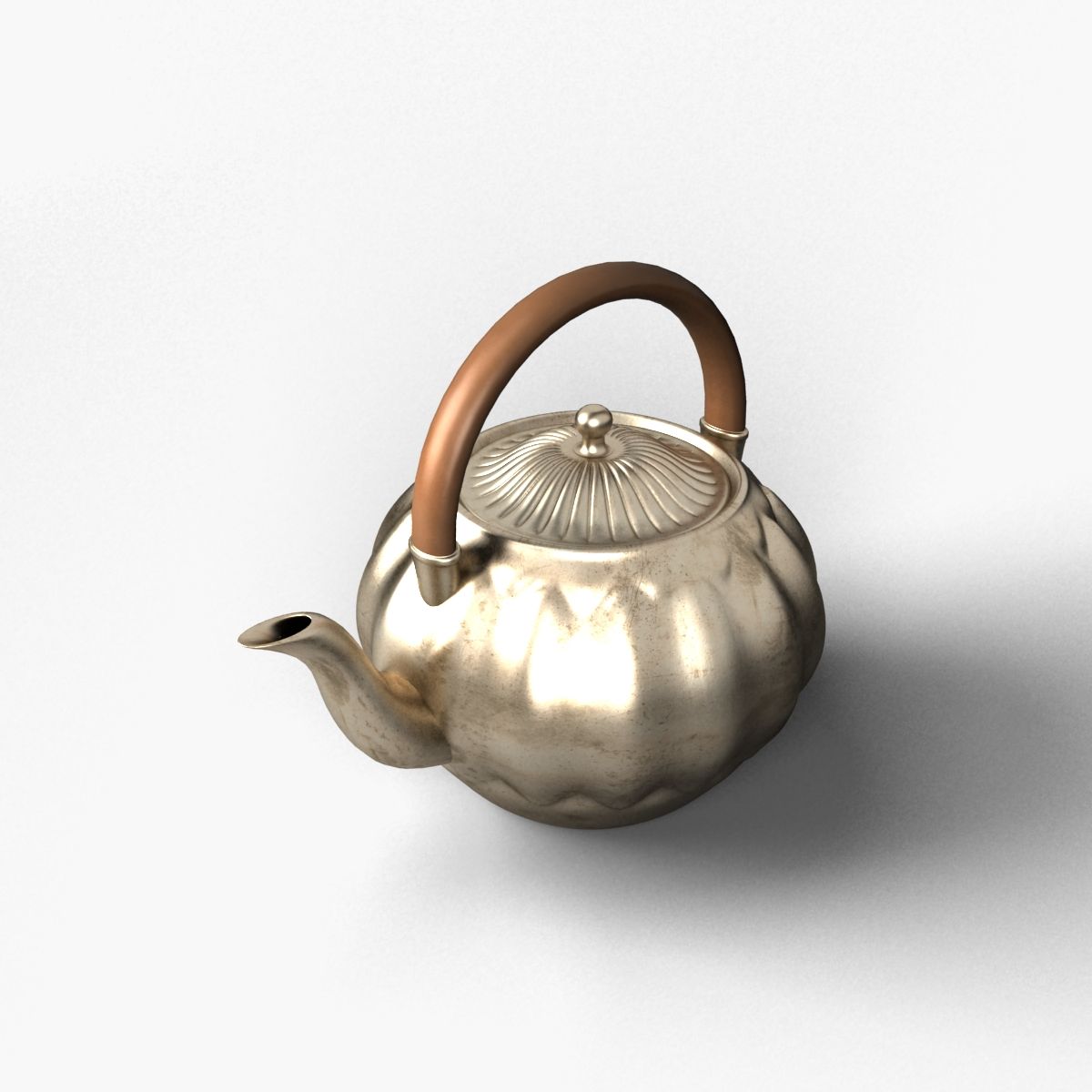 黄铜水壶 3d model