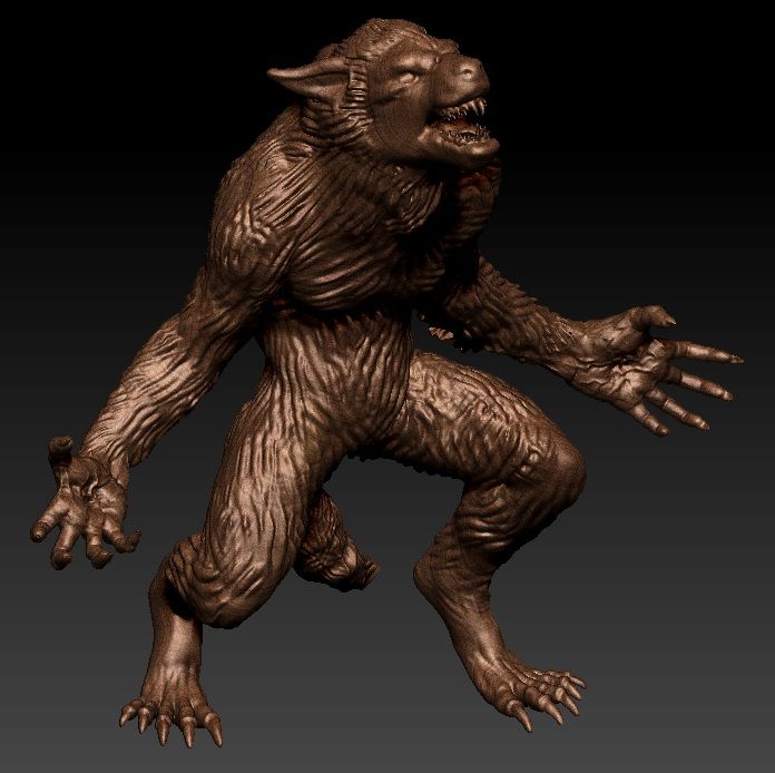 werewolf 3d model