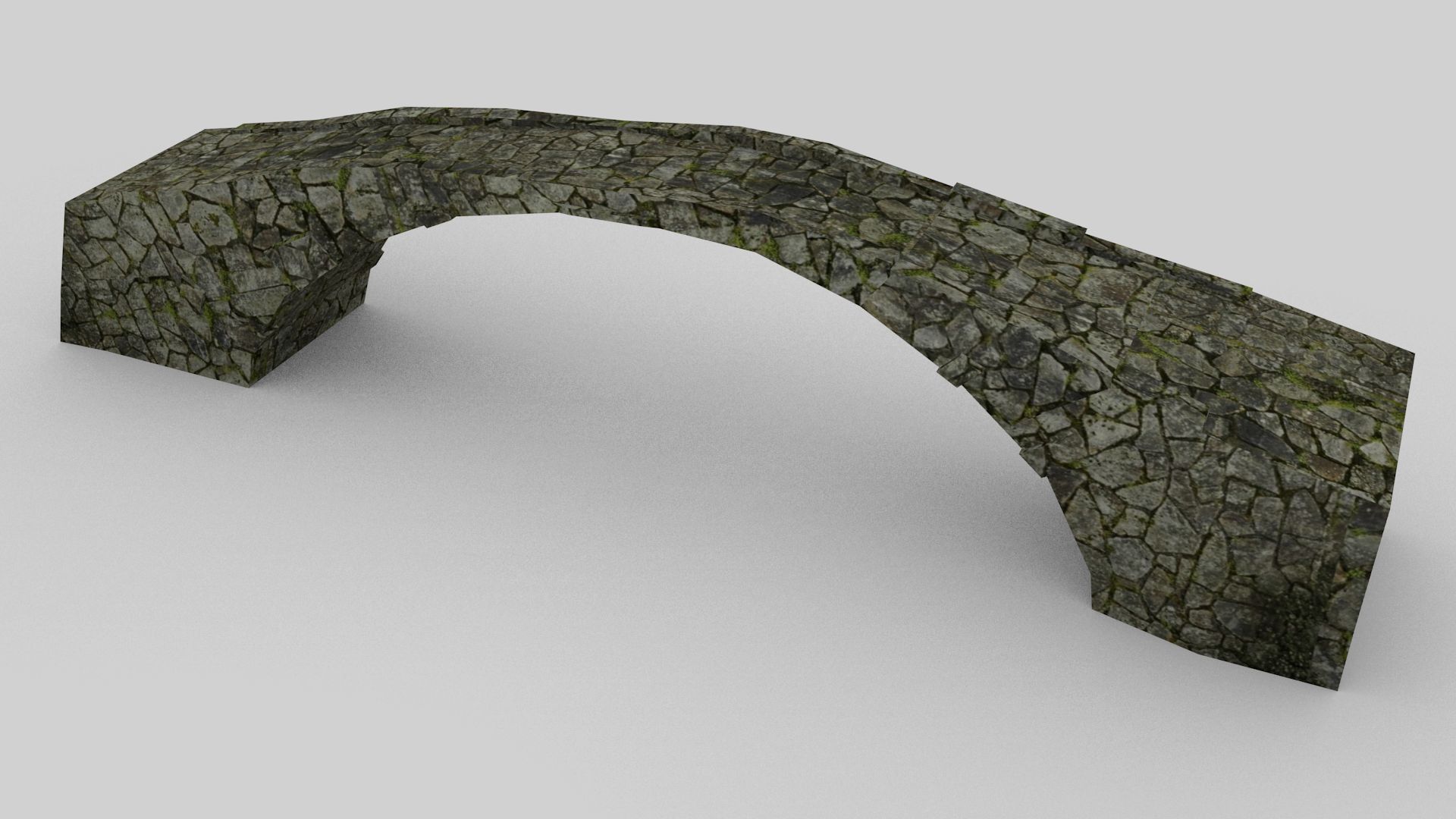 Oude stenen brug 3d model