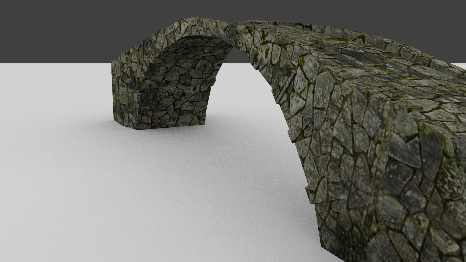 Vecchio ponte di pietra royalty-free 3d model - Preview no. 2