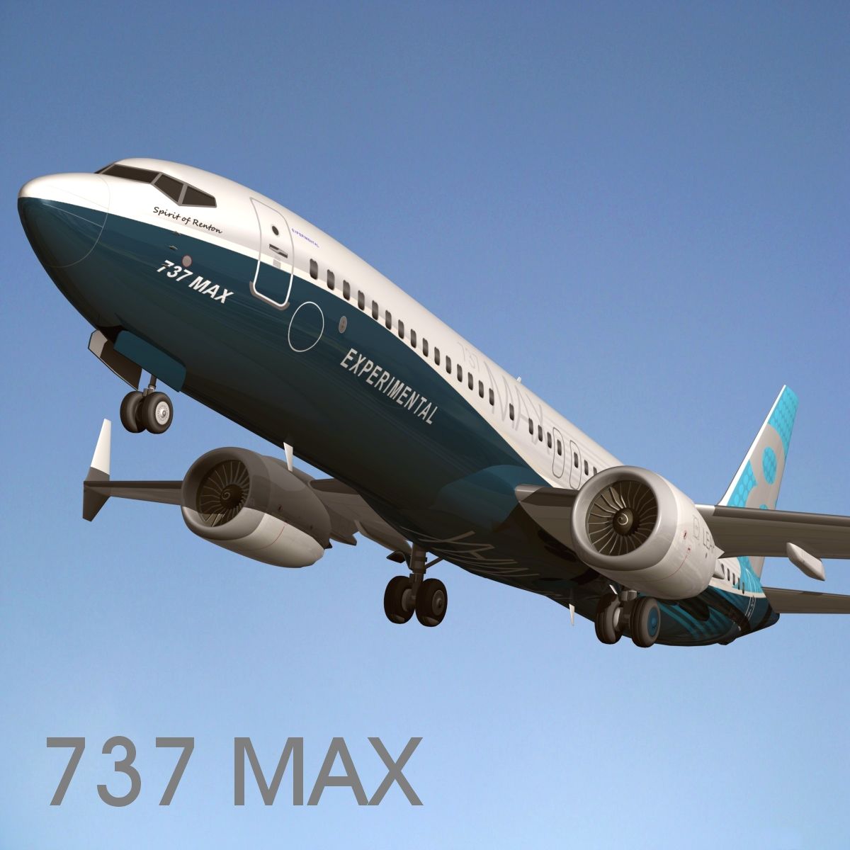 737 MAX 3d model