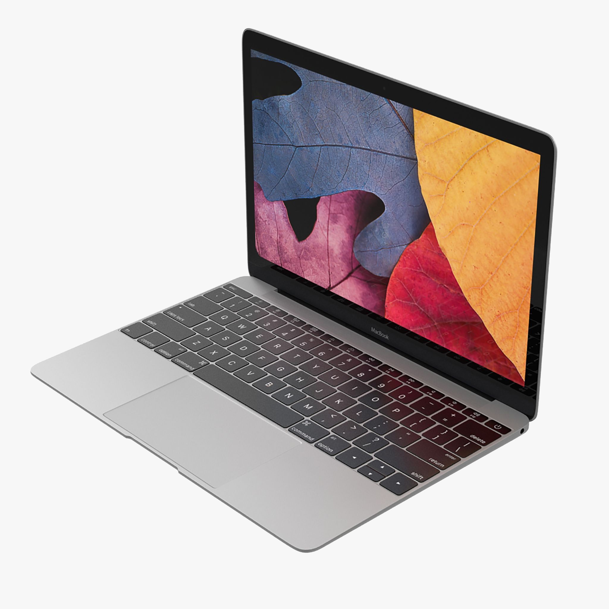 Apple MacBook Space Gray 3d model