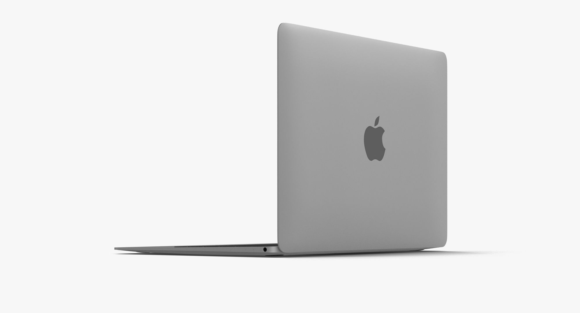 Apple MacBook Space Grey royalty-free 3d model - Preview no. 6