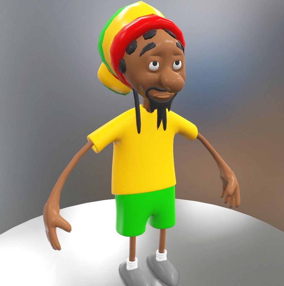 Carácter Toon modelo 3d