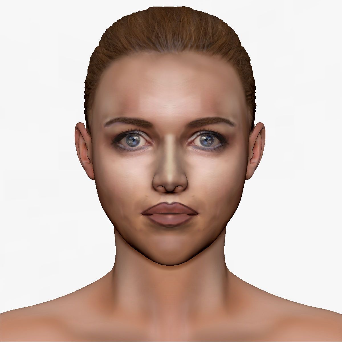 Modello 3d testa femminile 3d model