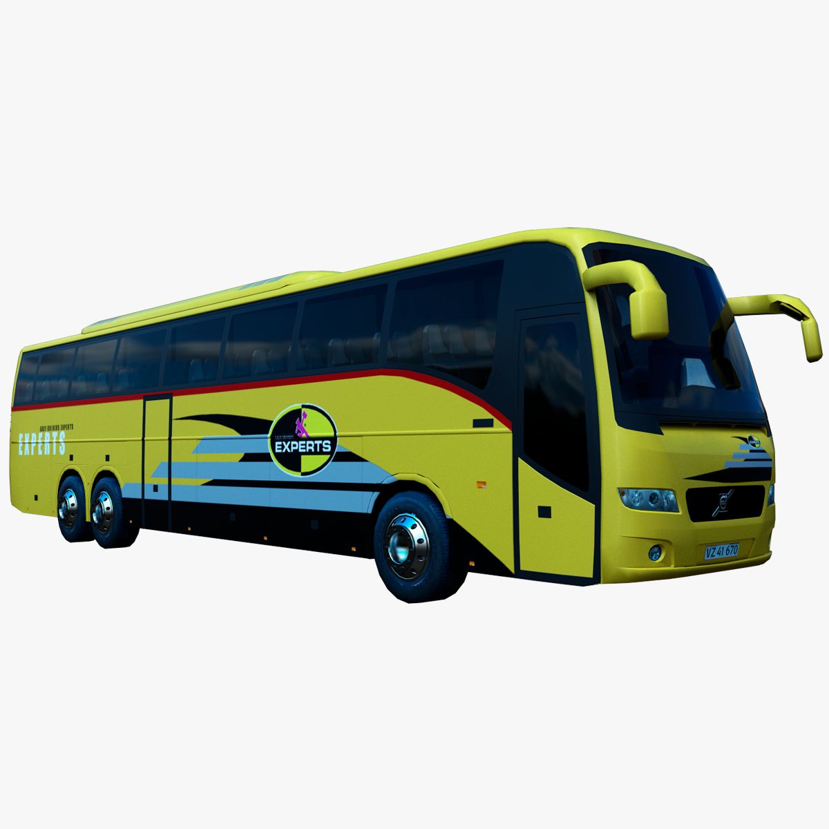 Volvo 9700 buss 3d model