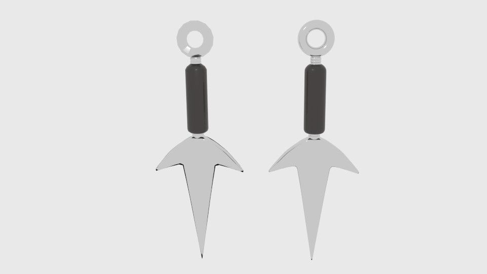 Ninja Kunai Dagger 3d model