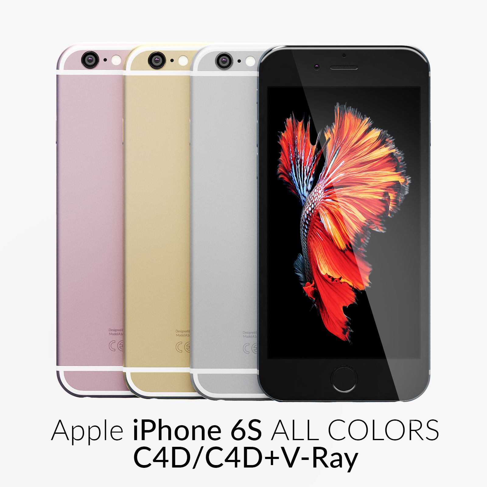 iPhone 6S Tutti i colori C4D 3d model