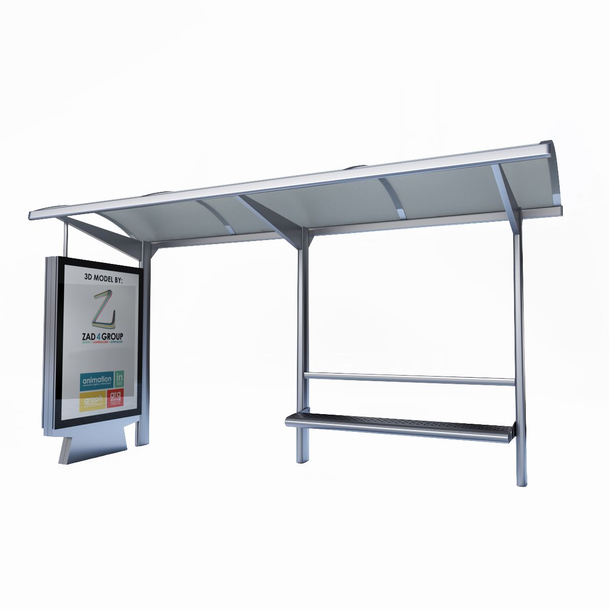 Bus Stop 3d model