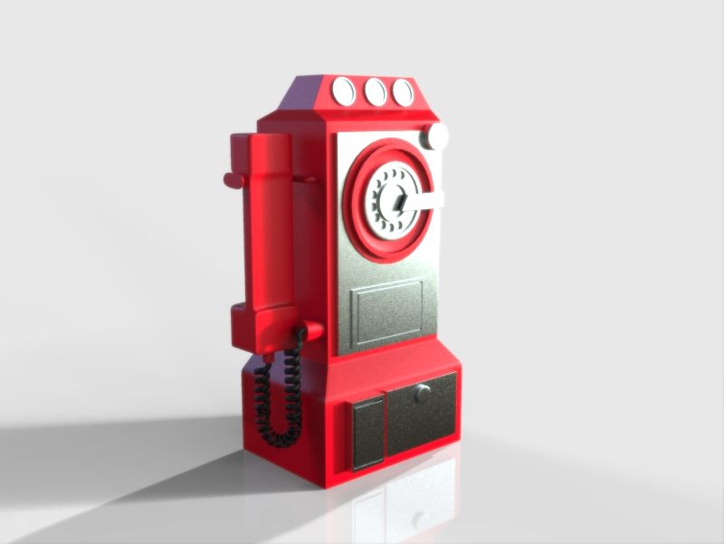 Téléphone 3d model