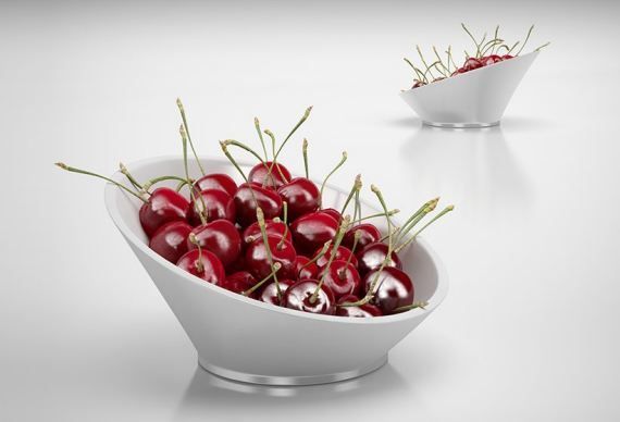 Bol plein de cerises 3d model