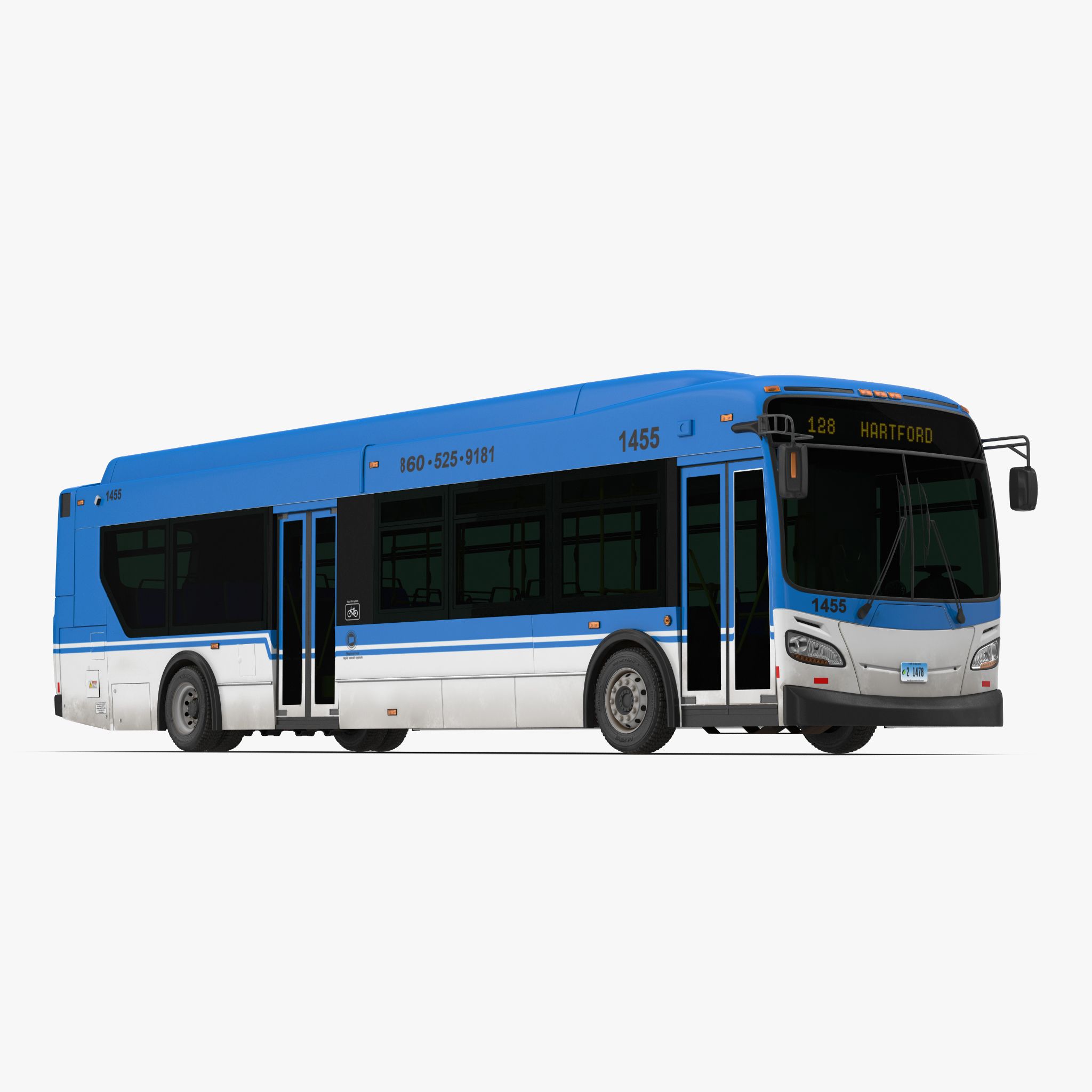 Ny Flyer Xcelsior XD40-buss 3d model