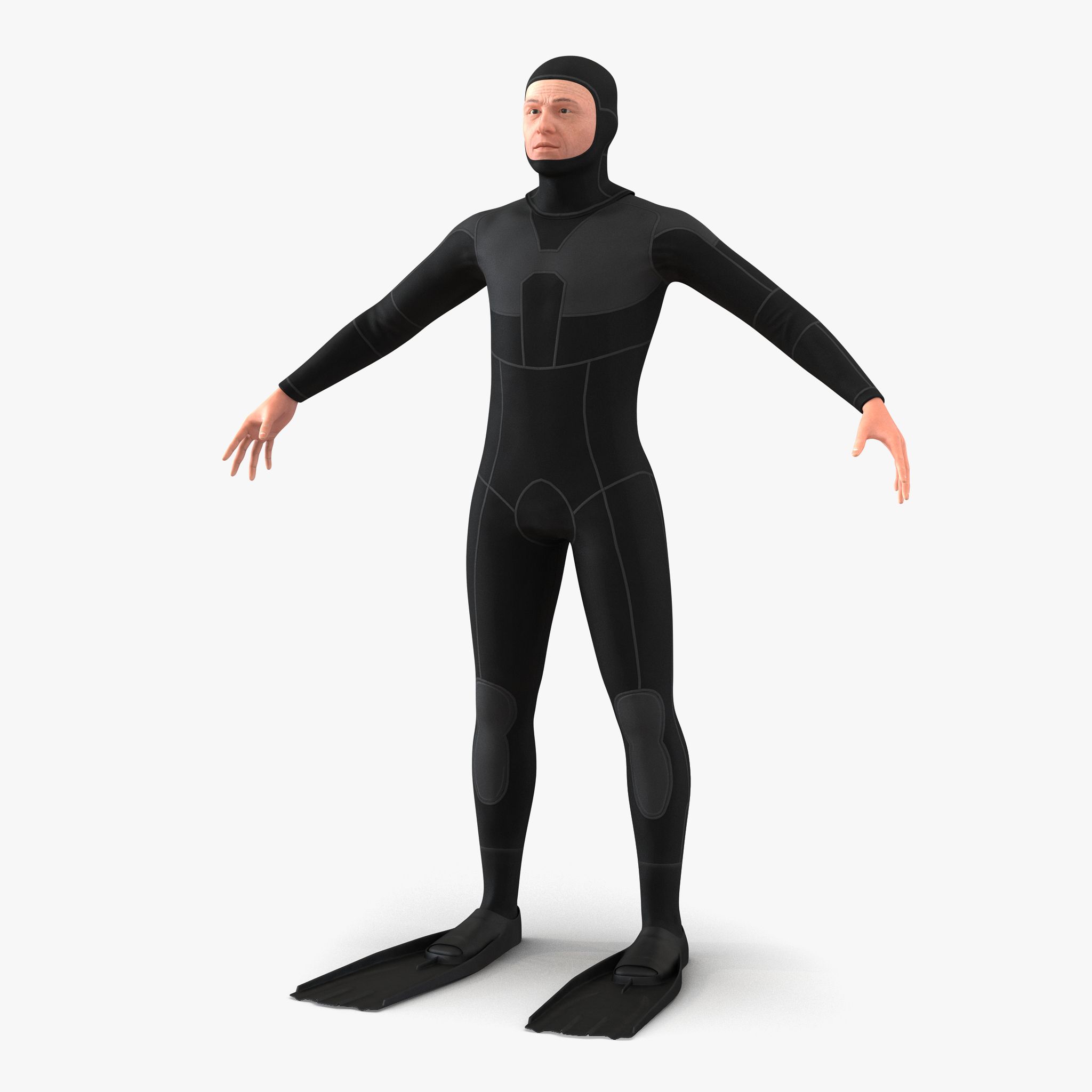 Diver 2 3d model