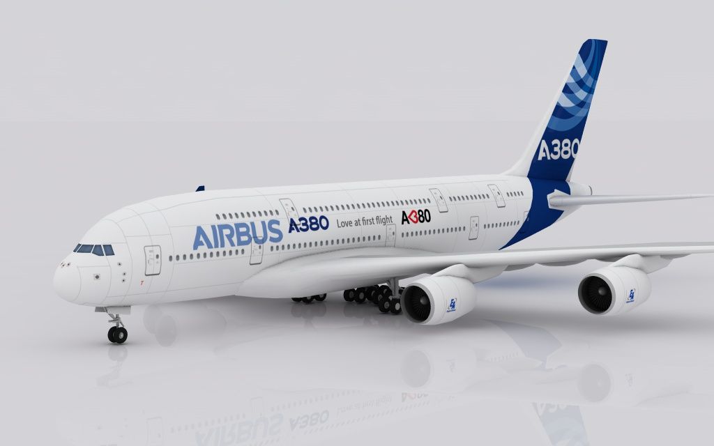 空中客车A380 3d model