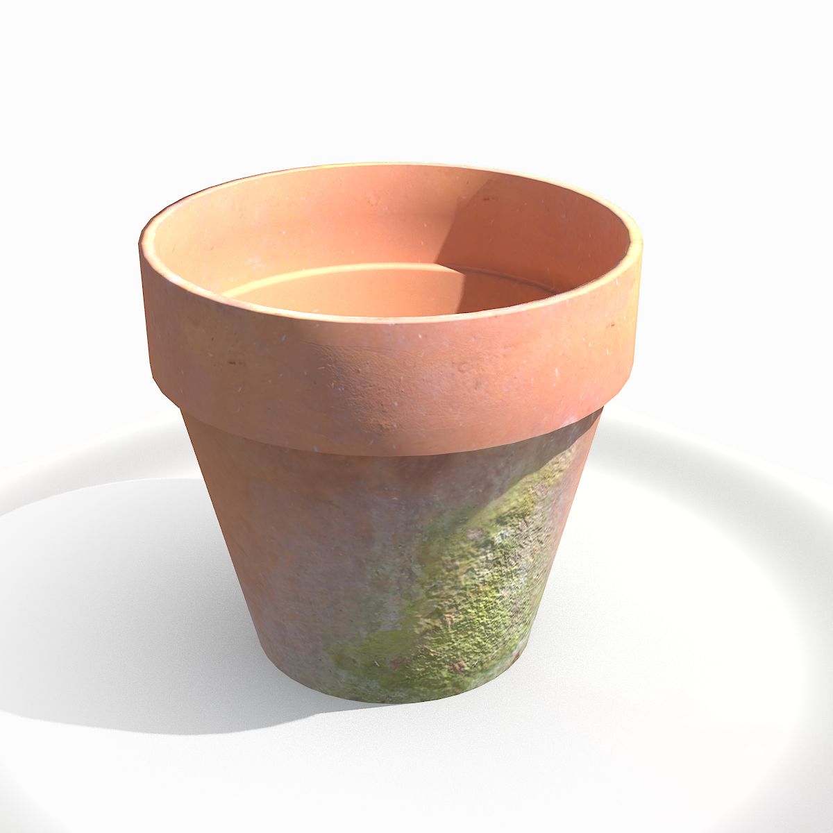 Oude terracotta pot 3d model