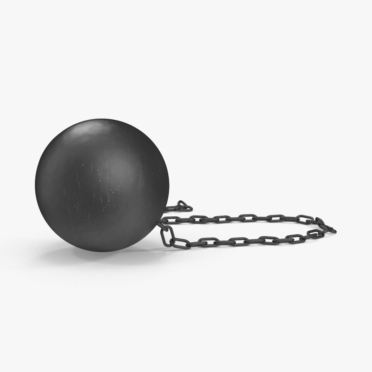 Broken Ball and Chain 3d model