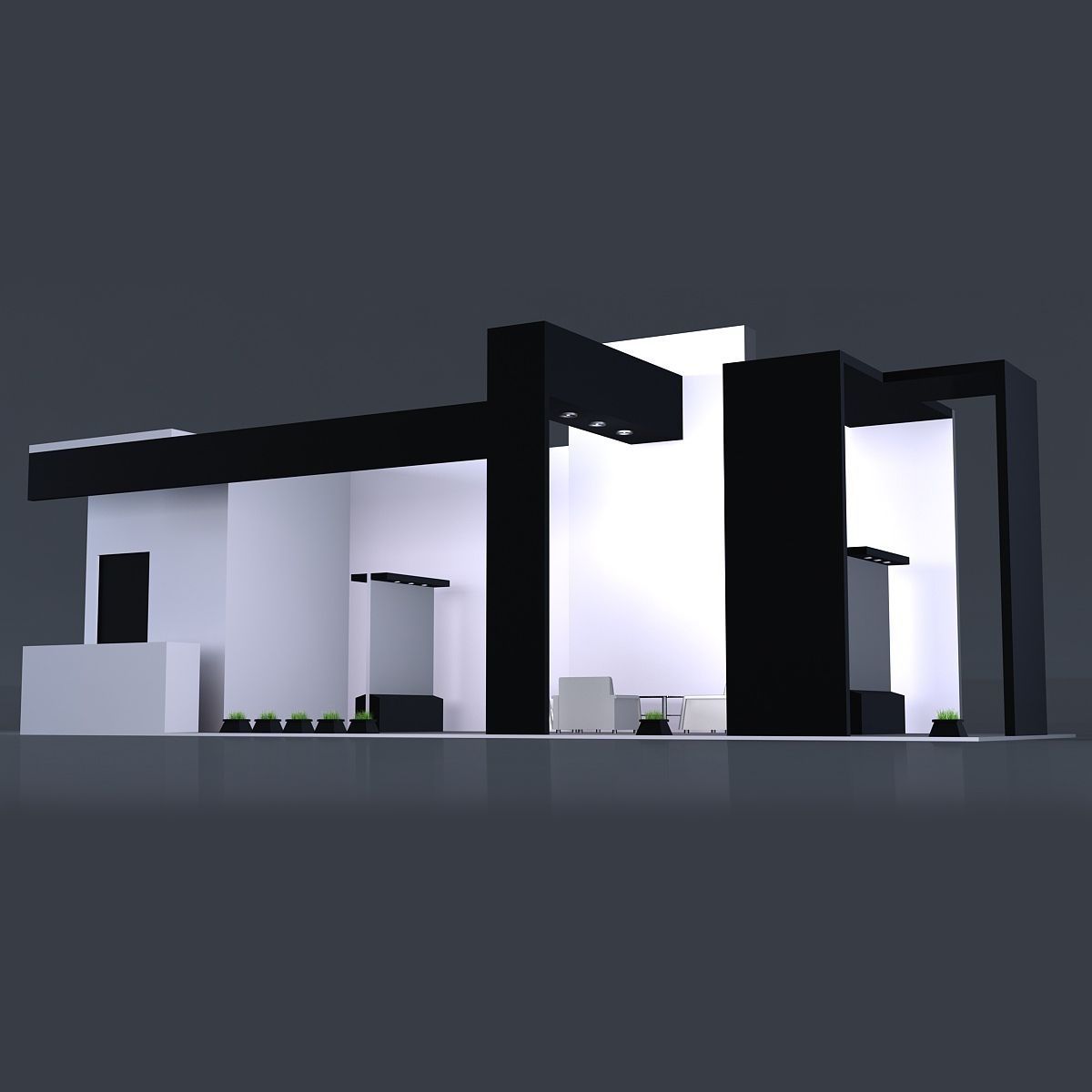 Exhibition Stand 3 3d model