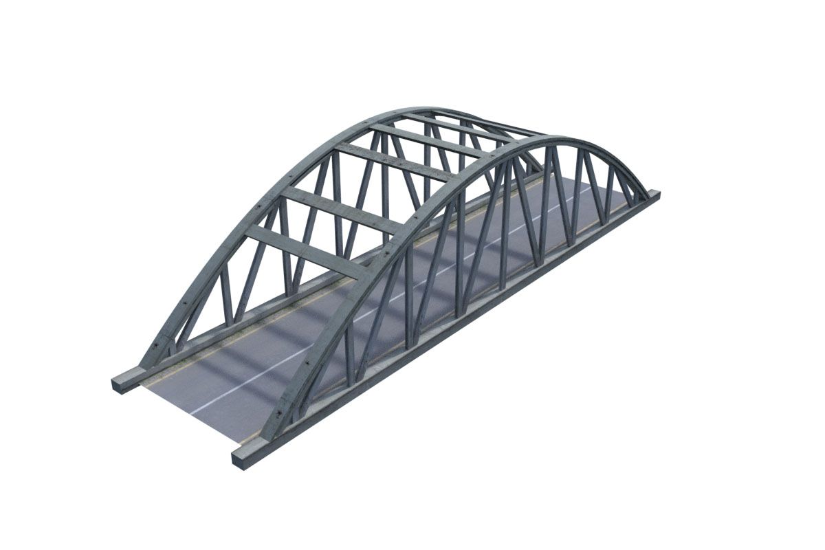 Concrete Bridge 1 3d model