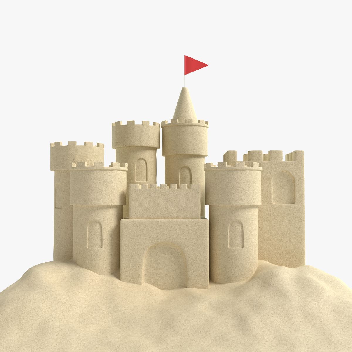 Sand Castle 2 3d model