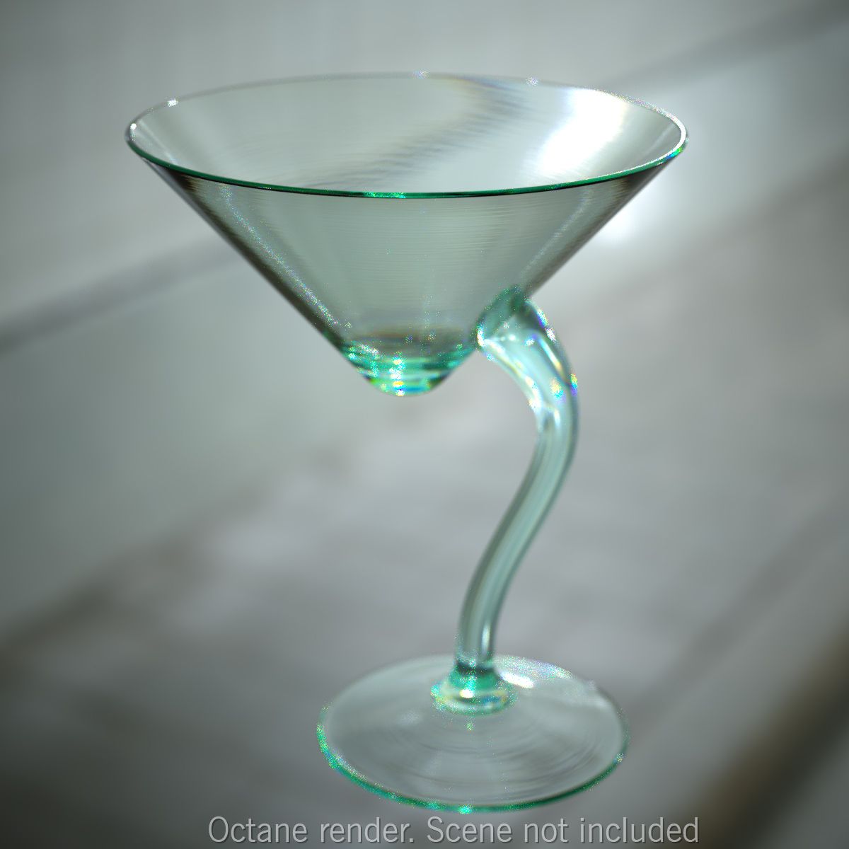 Long Drink Glass 1 3d model