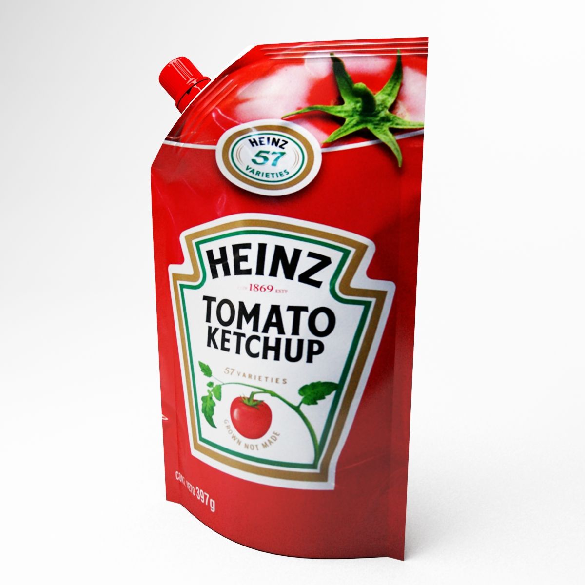 Ketchup Doypack 3d model